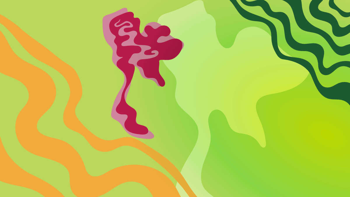 Stylized Thailand map silhouette on green abstract background