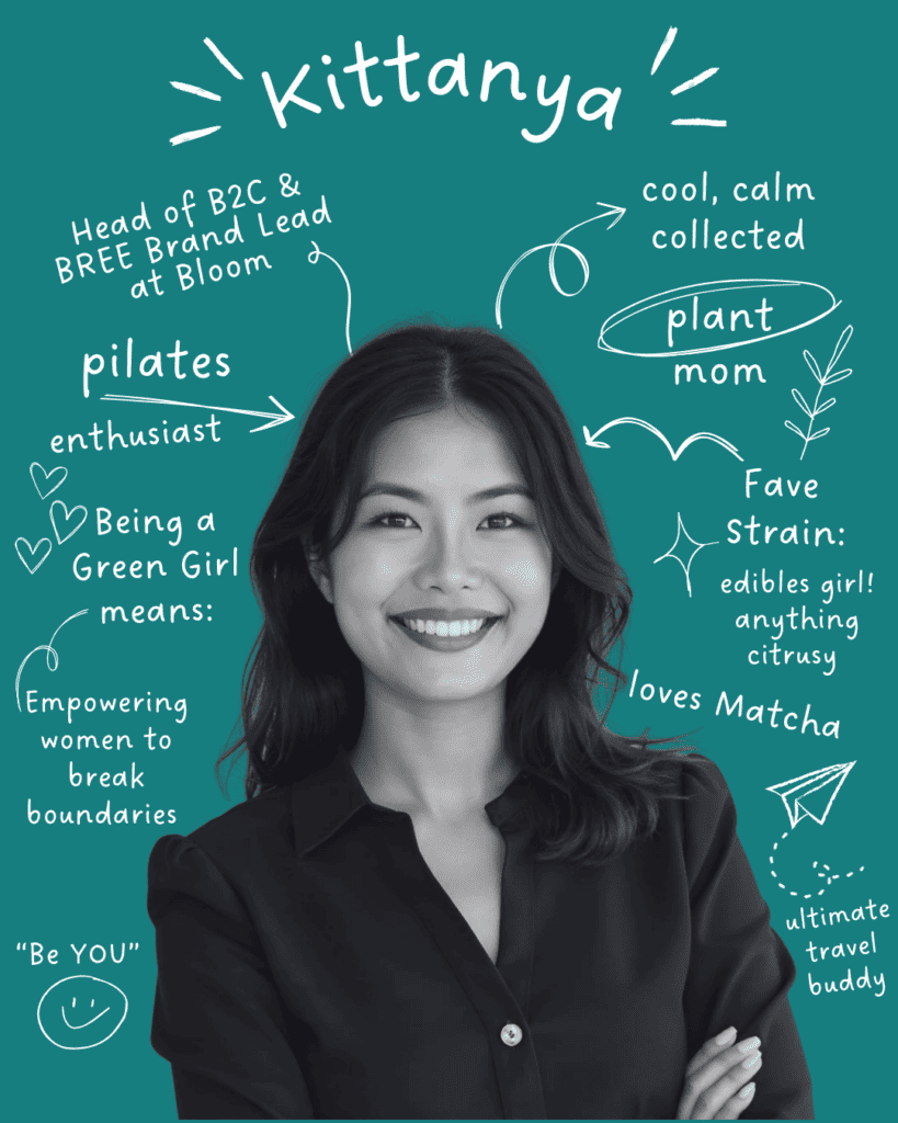 Kittanya who runs Bloom and Bree, a CBD craft soda brand and some interesting facts about her