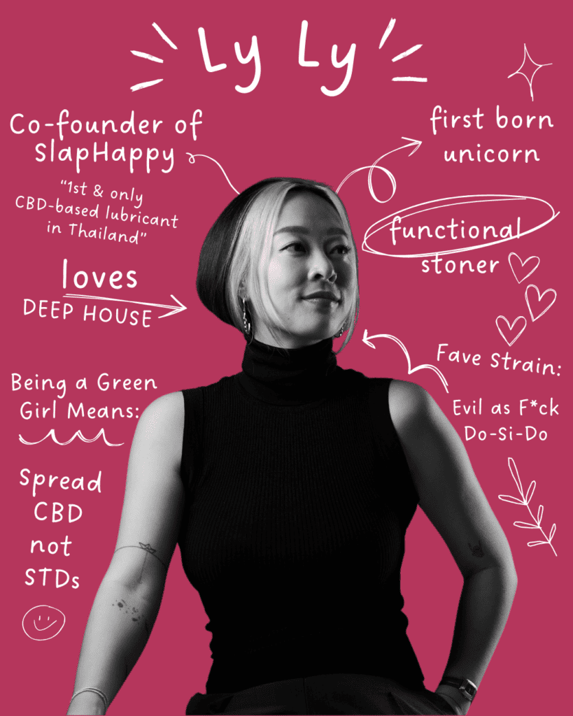 Ly Ly who is the co founder of SlapHappy -Thailand’s first CBD oil-based lubricant - and some interesting facts about her