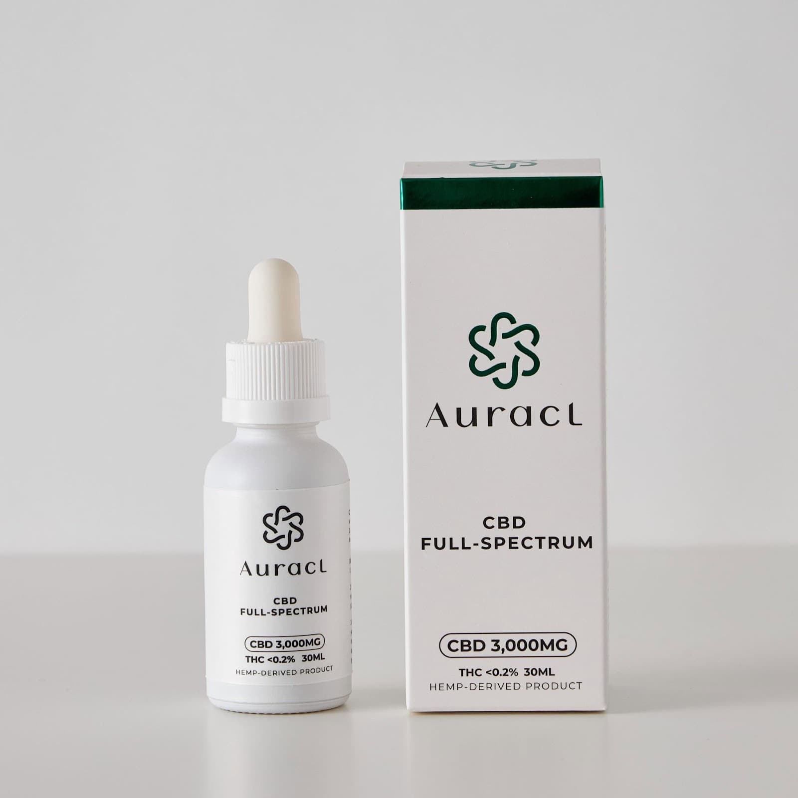 Auracl Full Spectrum CBD oil, fast-acting, easy-to-use, and travel-friendly, a must-have self-care product at Siam Green